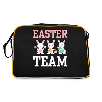 Équipe de Pâques Easter Easter Easter Easter Egg Lapin de Pâques - Sac Retro - noir/or - Dos