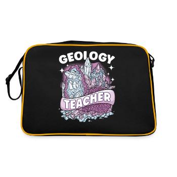 Geology Teacher Geology Geology Geology Student - Retro Bag - black/gold - Back