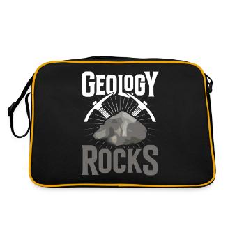 Geology Geologist Geology student Geology teacher - Retro Bag - black/gold - Back
