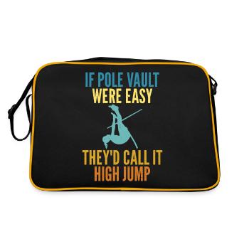 Perchiste pour le saut à la perche - Sac Retro - noir/or - Dos