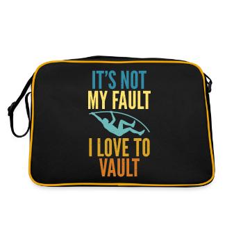 Perchiste pour le saut à la perche - Sac Retro - noir/or - Dos