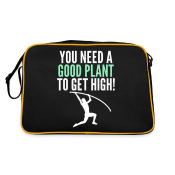 Perchiste pour le saut à la perche - Sac Retro - noir/or - Dos