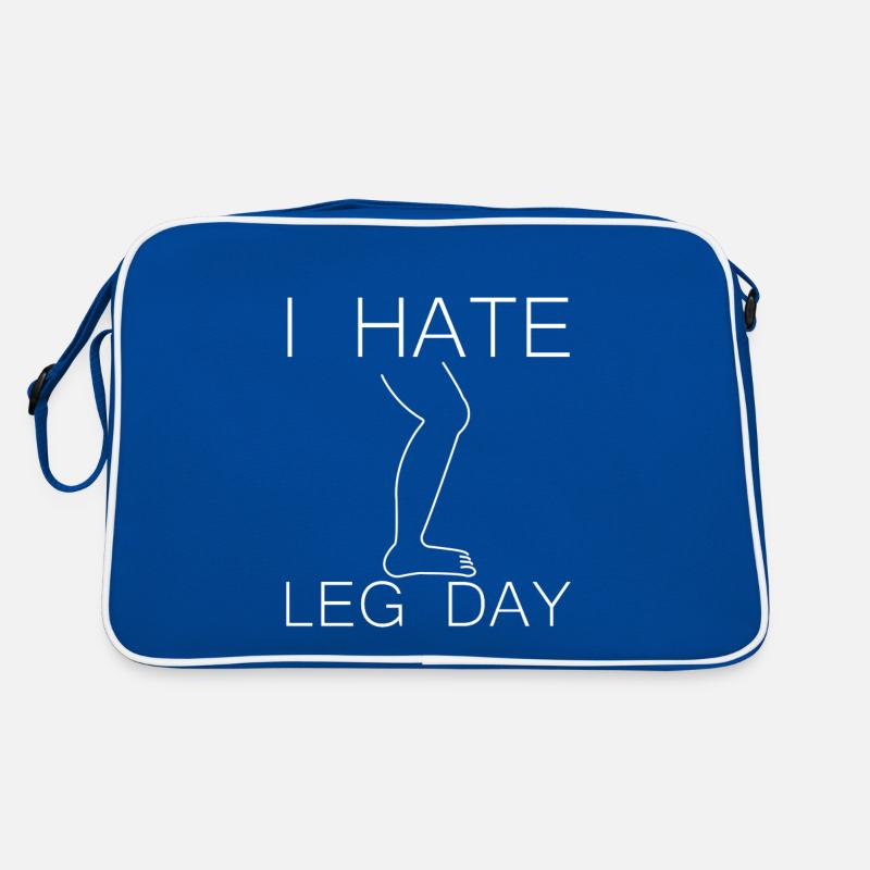 I Hate Leg Day 9 Retro Tasche