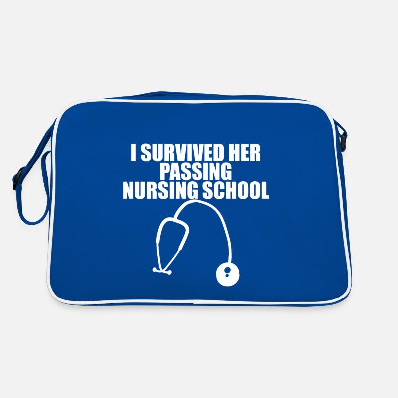I Survived Her Passing Nursing School 11 Retro Tasche