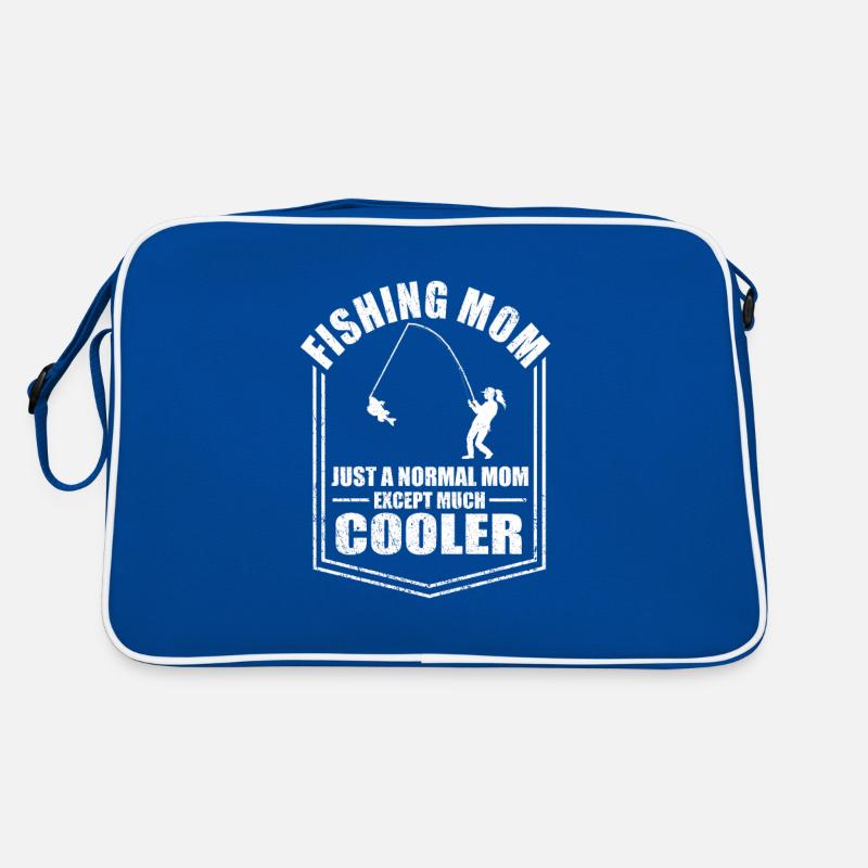 Pêcher Mère Pêcheur Comme Une Mère Normale Pêche Sac Retro