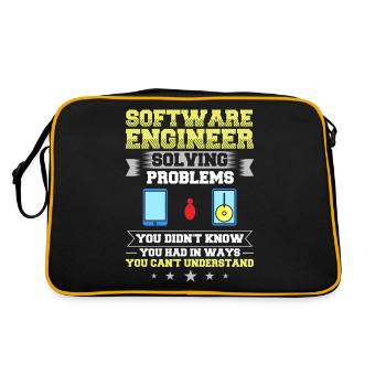 Software Engineering Software Engineering Engineer - Retro Bag - black/gold - Back