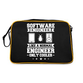 Software Engineering Software Engineering Engineer - Retro Bag - black/gold - Back