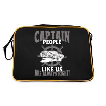 Amateurs de bateau Capitaine de bateau Capitaines - Sac Retro - noir/or - Dos