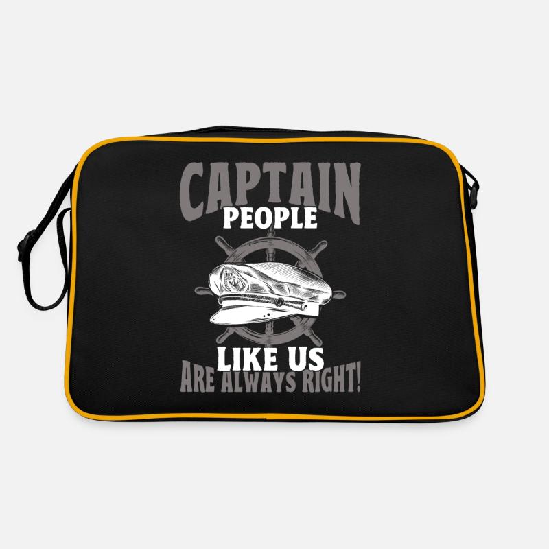 Amateurs de bateau Capitaine de bateau Capitaines Sac Retro