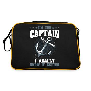 Amateurs de bateau Capitaine de bateau Capitaine Capitaines - Sac Retro - noir/or - Dos