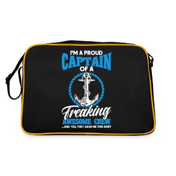 Amateurs de bateau Capitaine de bateau Capitaine Capitaines - Sac Retro - noir/or - Dos