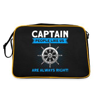 Amateurs de bateau Capitaine de bateau Capitaines - Sac Retro - noir/or - Dos