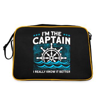 Amateurs de bateau Capitaine de bateau Capitaine Capitaines - Sac Retro - noir/or - Dos