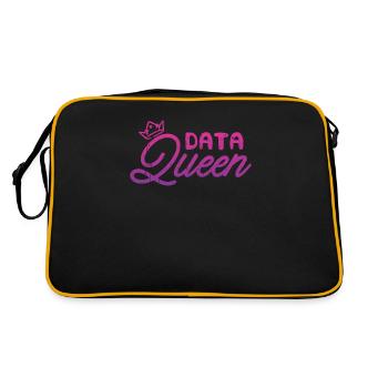 Data Queen - coding - Retro Bag - black/gold - Back