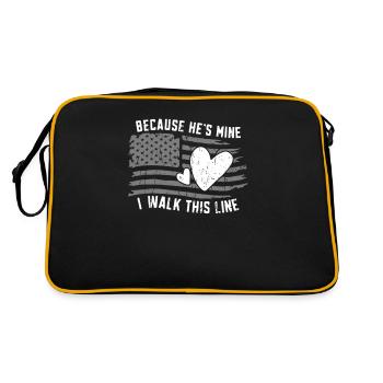 Because he's mine I walk this time - correctional - Retro Bag - black/gold - Back