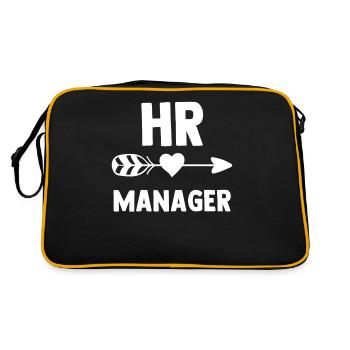 Hr Manager Personaler Personal Human Resources - Retro Bag - black/gold - Back