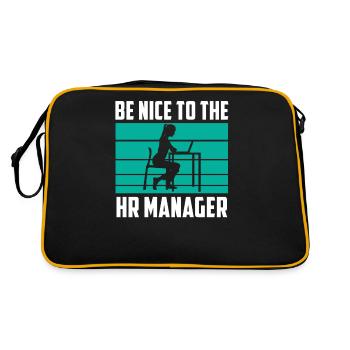 Soyez gentil avec le responsable RH RH - Sac Retro - noir/or - Dos