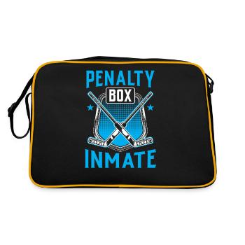Banc de pénalité de hockey sur glace Joueur de hockey sur glace Boîte de pénalité - Sac Retro - noir/or - Dos