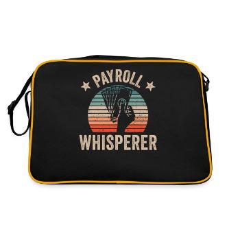 Salary Whisperer HR Hr Human Resources - Retro Bag - black/gold - Back