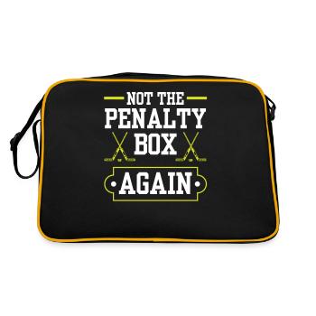 Banc de pénalité de hockey sur glace Banc de pénalité Joueurs de hockey sur glace - Sac Retro - noir/or - Dos