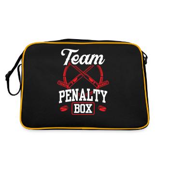 Banc de pénalité de hockey sur glace Banc de pénalité Joueurs de hockey sur glace - Sac Retro - noir/or - Dos