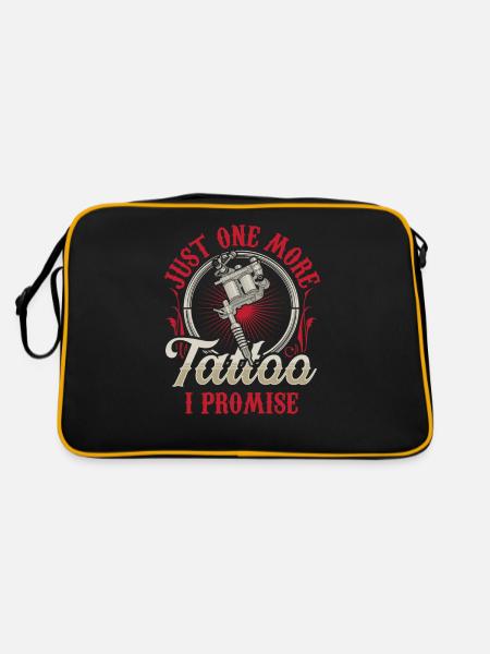 Only a tattoo promised artist - Retro Bag - black/gold - Back