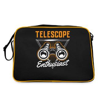 Passionné de télescope Univers Étoiles Espace - Sac Retro - noir/or - Dos