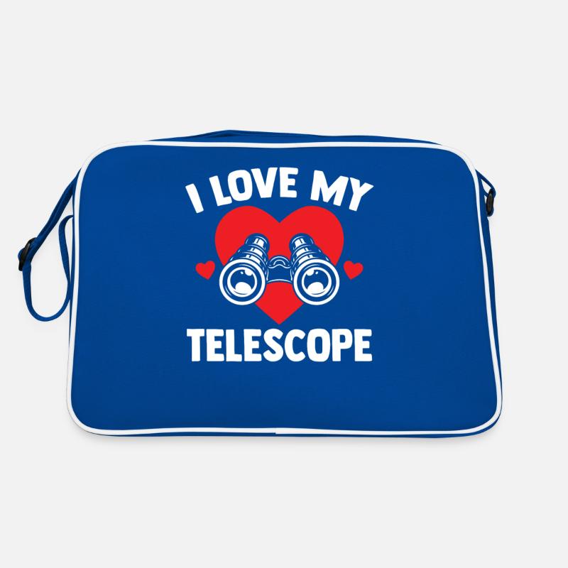 I love my telescope stars universe space Retro Bag