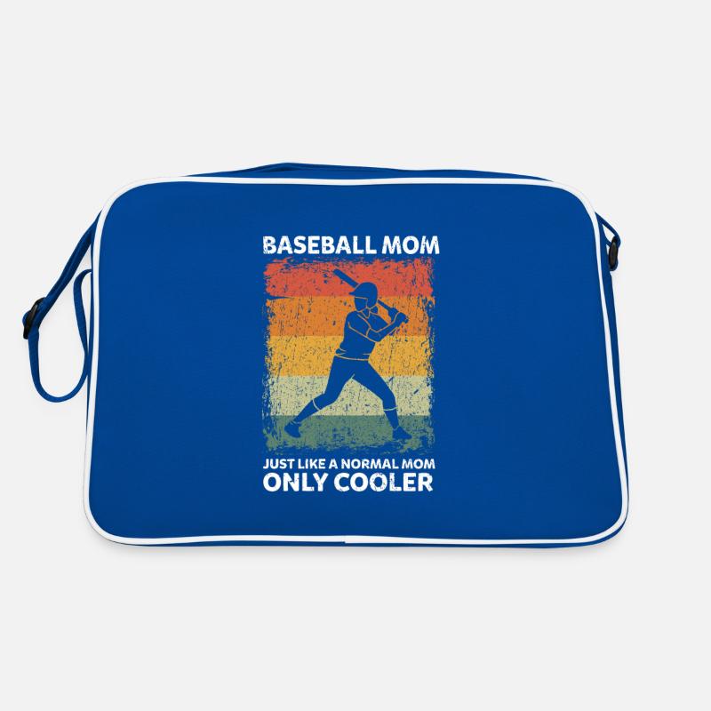 Maman de baseball comme une maman normale seulement plus cool Sac Retro