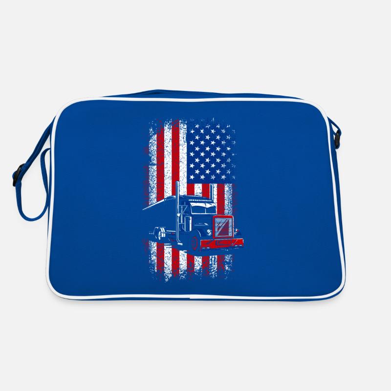 Drapeau américain Chauffeur de camion Sac Retro