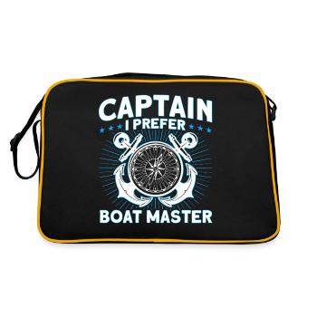 Amateurs de bateau Capitaine de bateau Capitaine Capitaines - Sac Retro - noir/or - Dos