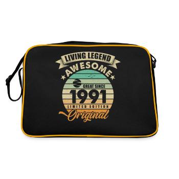 1991 Birthday Retro Orginal - Retro Bag - black/gold - Back