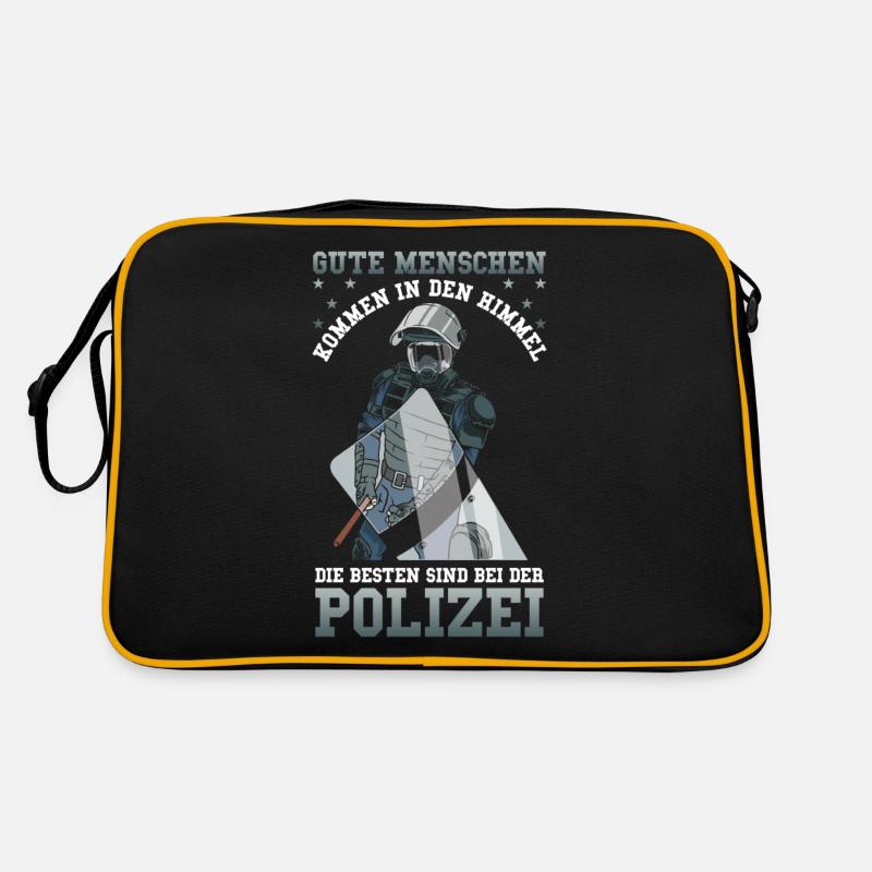 Polizei Die besten sind bei der Polizei Retro Tasche
