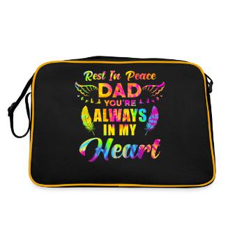 Commémoration de la date de décès Don du père décédé - Sac Retro - noir/or - Dos