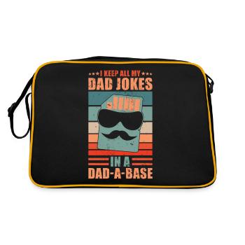 Dad Jokes Dad a Base - Retro Bag - black/gold - Back