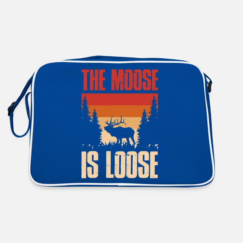 The Moose Is Loose Elch Geschenk Retro Tasche