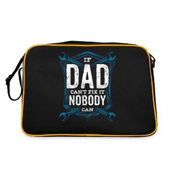 If Dad can't fix it, no one can fix it - Retro Bag - black/gold - Back