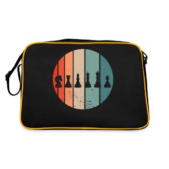 Chess Chess Pieces Chess - Retro Bag - black/gold - Back