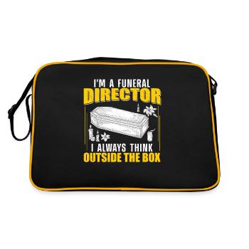 Directeur funéraire Always Think Outside Of The - Sac Retro - noir/or - Dos