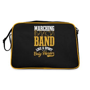L’uniforme de fanfare comme le sport n’est que plus dur - Sac Retro - noir/or - Dos
