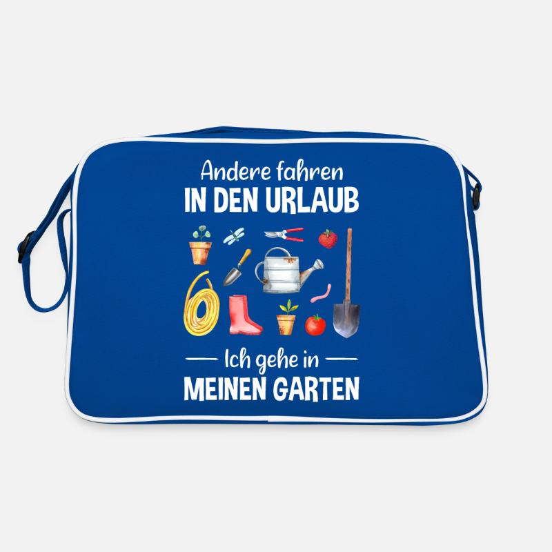 Garten Urlaub Lustiger Spruch Gärtner Geschenkidee Retro Tasche