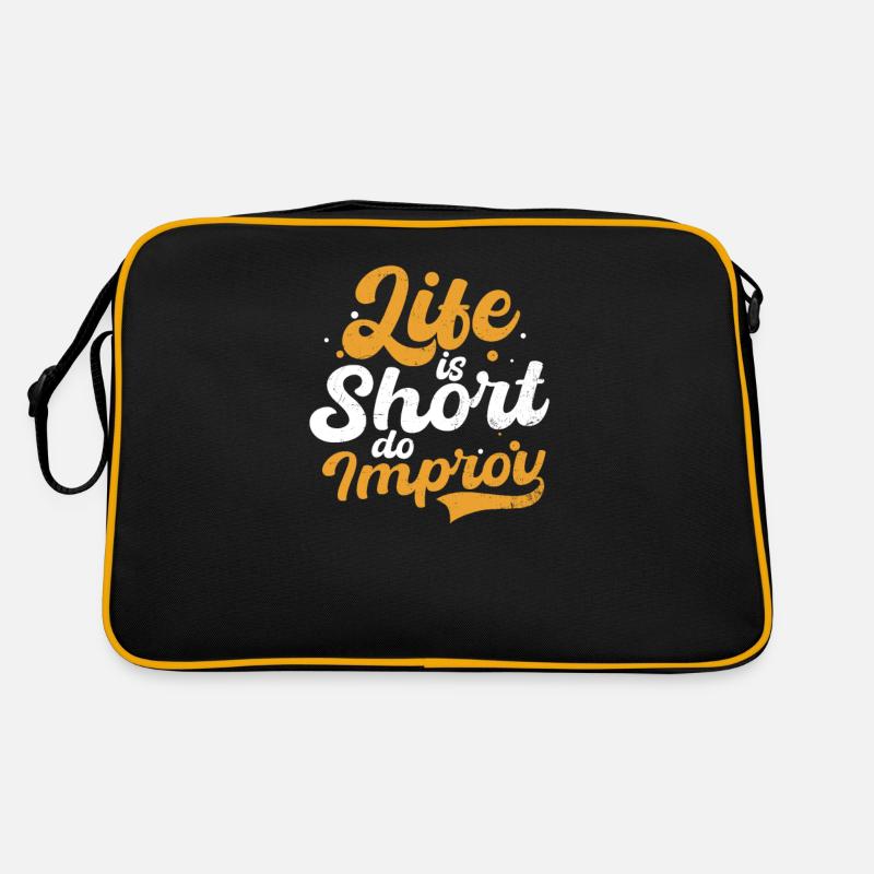 Improv Theatre Life Short Do Improv Retro Bag