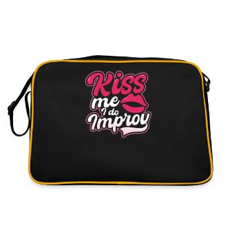 Improvisation Théâtre Kiss I Do Improv - Sac Retro - noir/or - Dos
