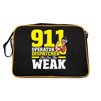 Répartiteur d’appels d’urgence Répartiteur de premiers intervenants d’urgence Répartiteur dispon - Sac Retro - noir/or - Dos