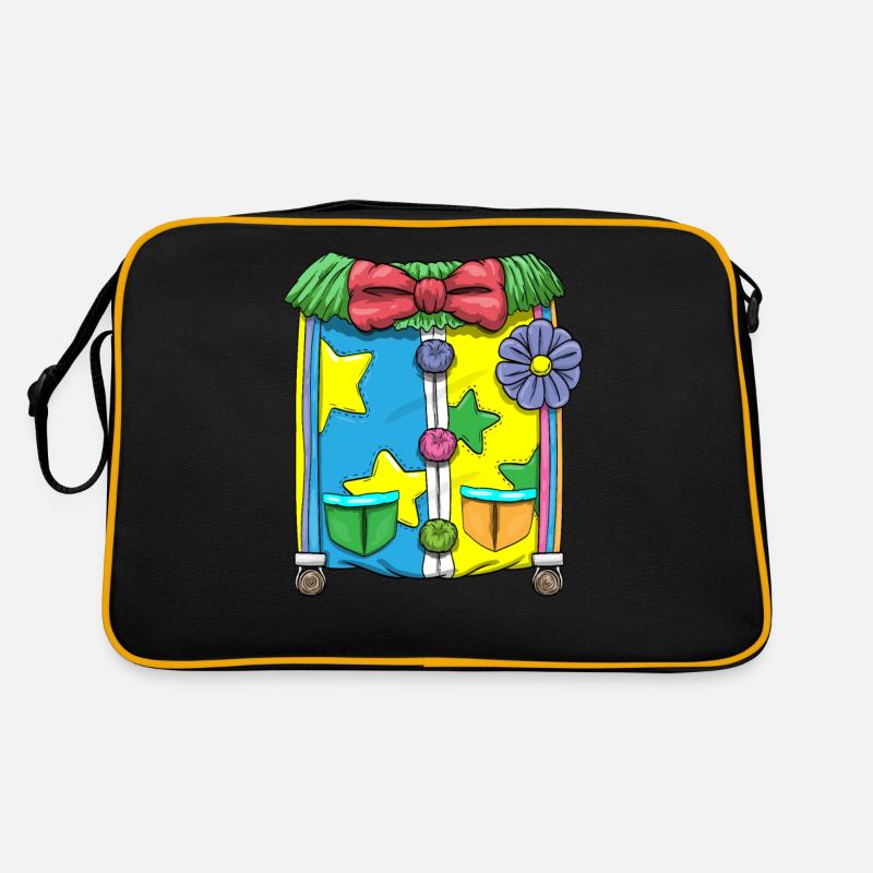 Karnvela Carnaval Carnaval Clown Costume Sac Retro