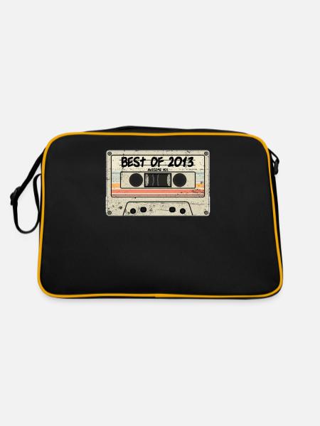 Best of 2013 Cassette Retro Tape - Retro Bag - black/gold - Back