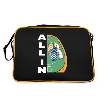 Joueur de poker 7 et 2 cartes de poker All In Poker - Sac Retro - noir/or - Dos