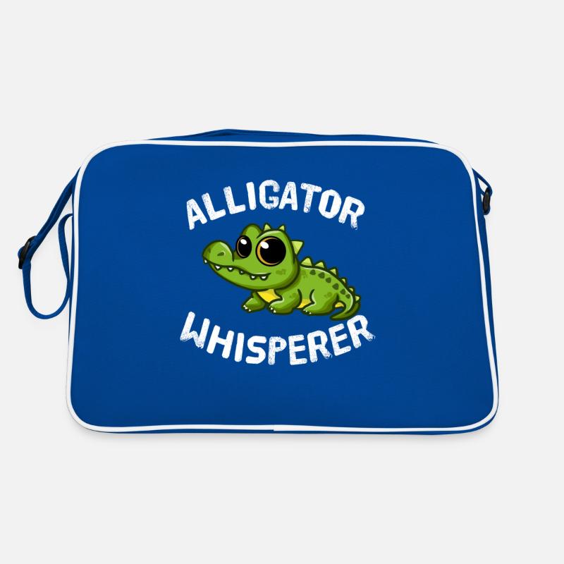 Alligator Whisperer Krokodil Flüsterer Echsen Retro Tasche