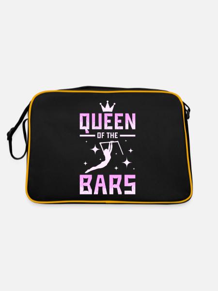 Queen of the bars gymnastics - Retro Bag - black/gold - Back