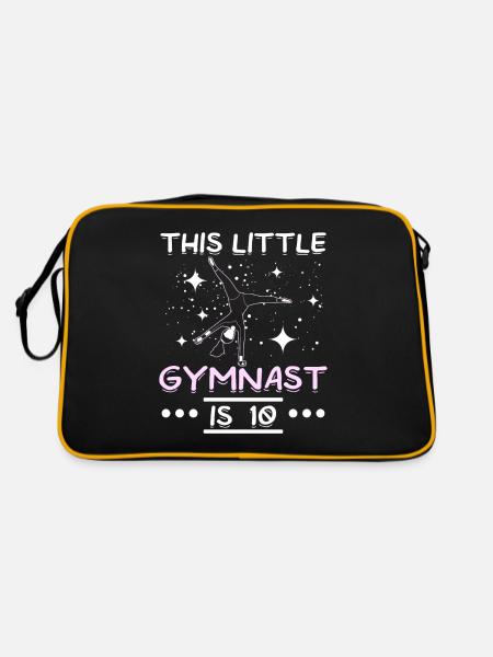 Ce petit gymnaste a 10 ans - Sac Retro - noir/or - Dos